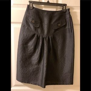 Authentic Burberry Black Skirt size 38 NWOT